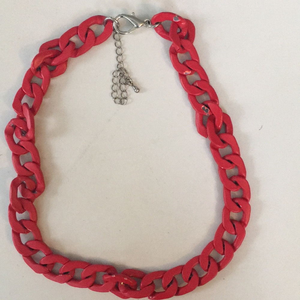 Red chain necklace